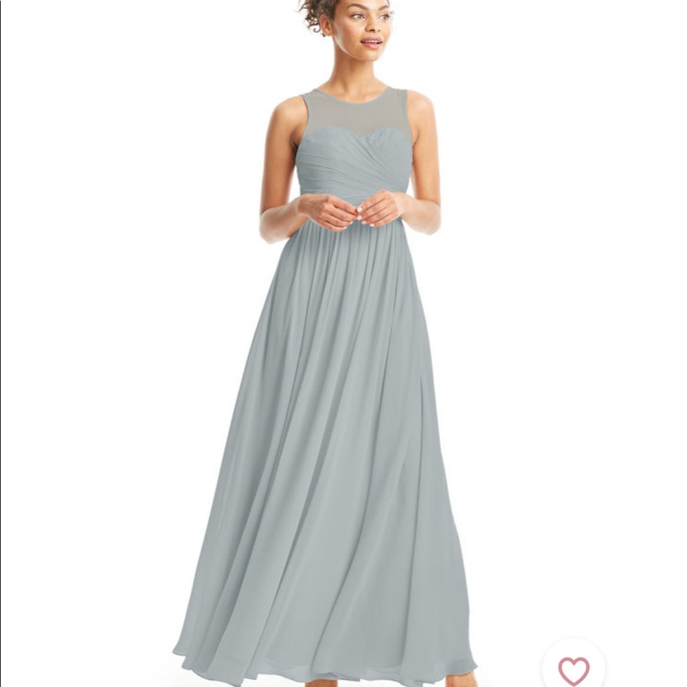 Azazie Nina in Dolphin Grey